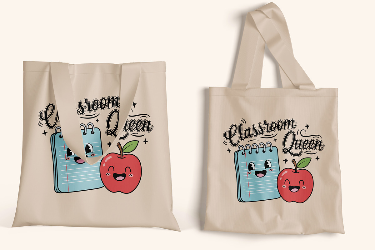 Classroom Queen Teacher T-Shirt SVG, an Object Illustration by Ghagra (Photo 5 of 7)