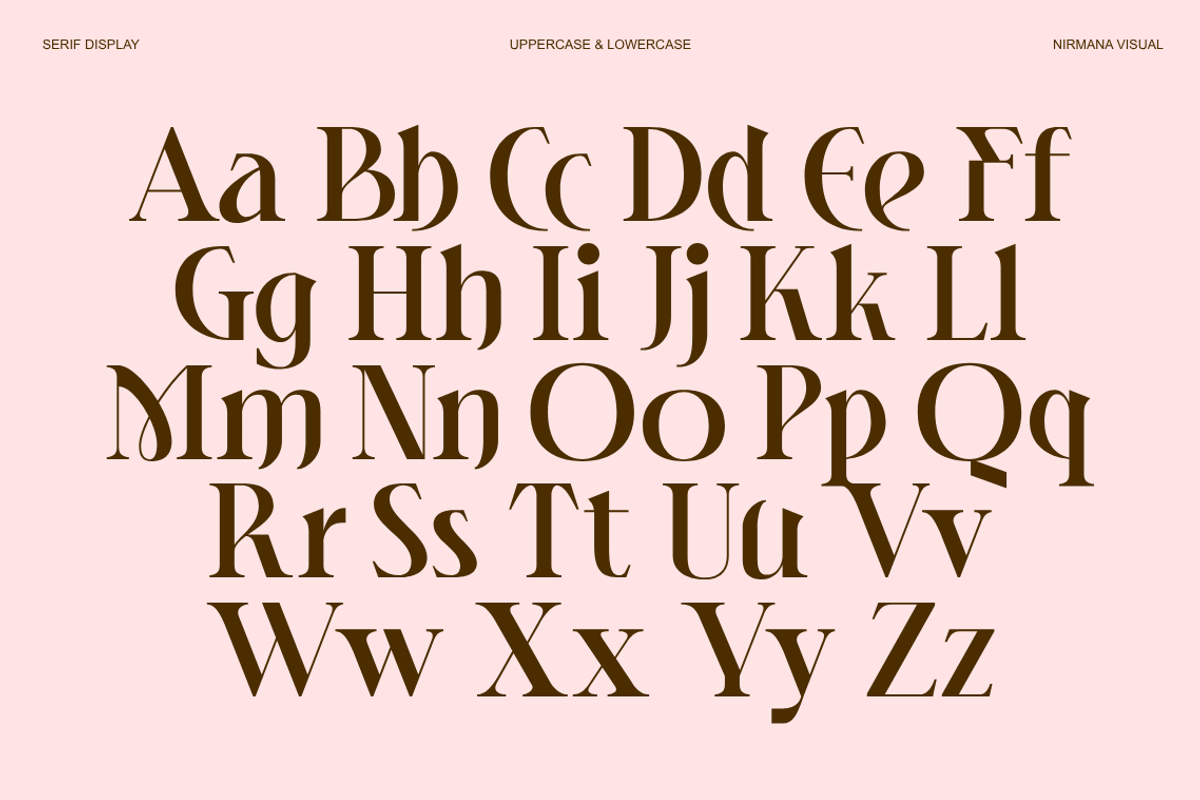 Heroma - Modern Ligatures Font, a Serif Font by Nirmana Visual (Photo 2 of 8)