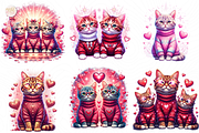 Valentine Cats PNG Clipart Cute Cat, an Animal Illustration by KennedyStudio (Thumbnail 3 of 5)