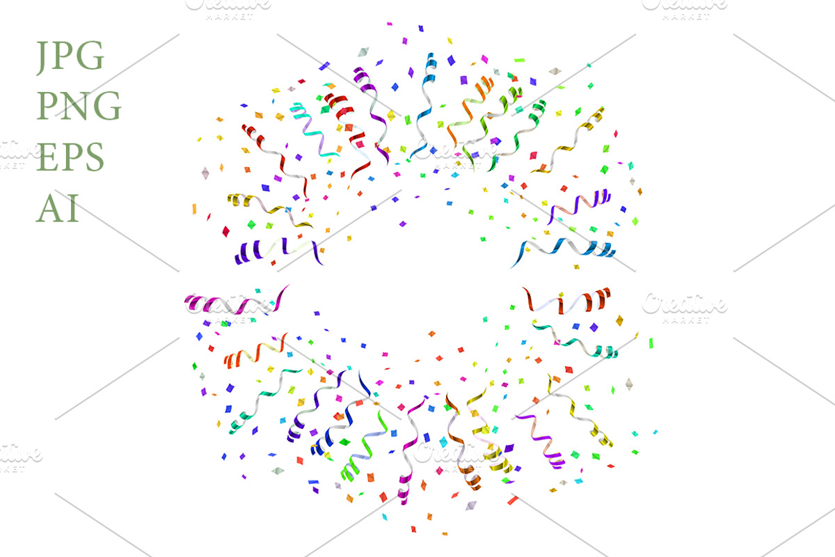 Confetti blast, a Decorative Illustration by idimair