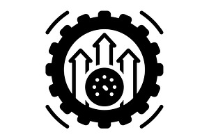 Efficiency capacity solid icon, a Solid Icon by Creative priyanka