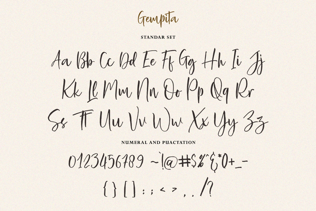 Gempita, a Script Font by AnayaStudio (Photo 7 of 8)