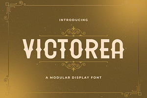 VICTOREA: Vintage Western Font