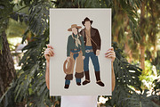 Abstract cowboy clipart, a Person Illustration by ApetekMarket (Thumbnail 3 of 8)