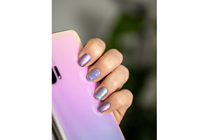 Stylish Iridescent Nail Art with, a Beauty & Fashion Photo by Fascinadora
