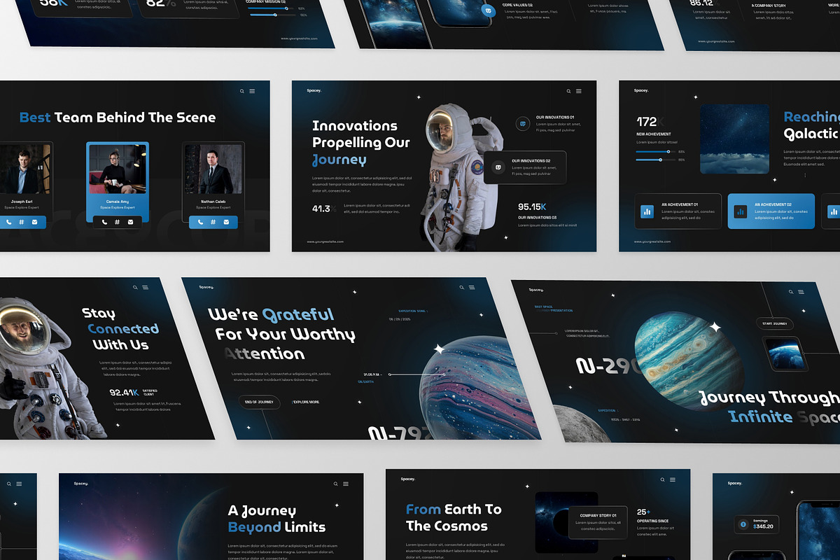 Space Google Slides Template, a Presentation Template by MtvtdArt (Photo 5 of 6)