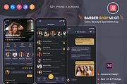 Barber & Salon UI Kit, an App Template by UX Design Master (Thumbnail 6 of 13)