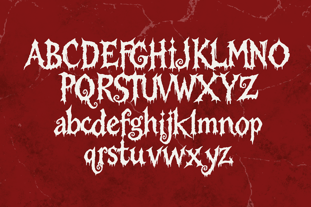 Fates Borgnes – Bloody Horror Font, a Handwritten Font by MaikoHatta (Photo 4 of 7)