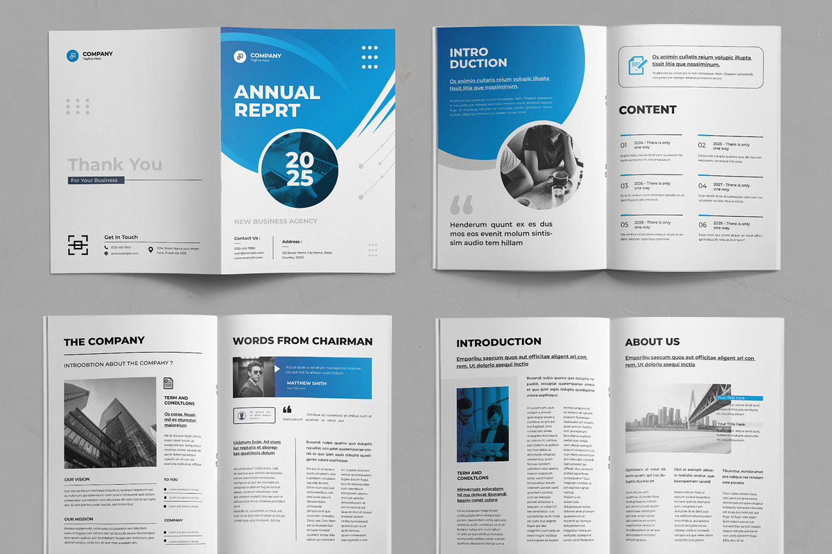Annual Report Design Layout, a Brochure Template by ContestDesign (Photo 2 of 3)