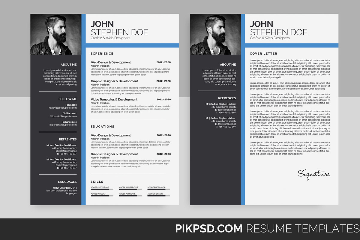 Microsoft Word Resume Template, a Resume Template by graphicforest