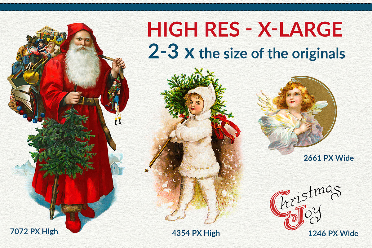 Complete Vintage Christmas Graphics, a Seasonal Illustration by French Kiss Collections (Photo 3 of 28)