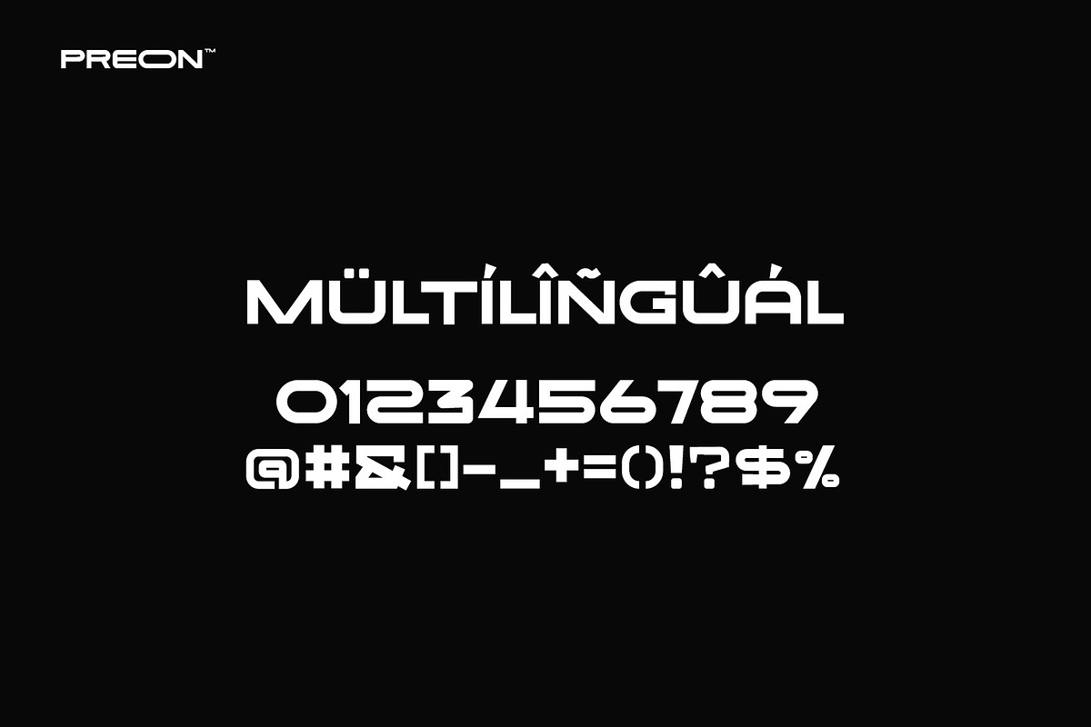 PREON - DISPLAY FONT, a Sans Serif Font by Ideal Eksis (Photo 5 of 10)