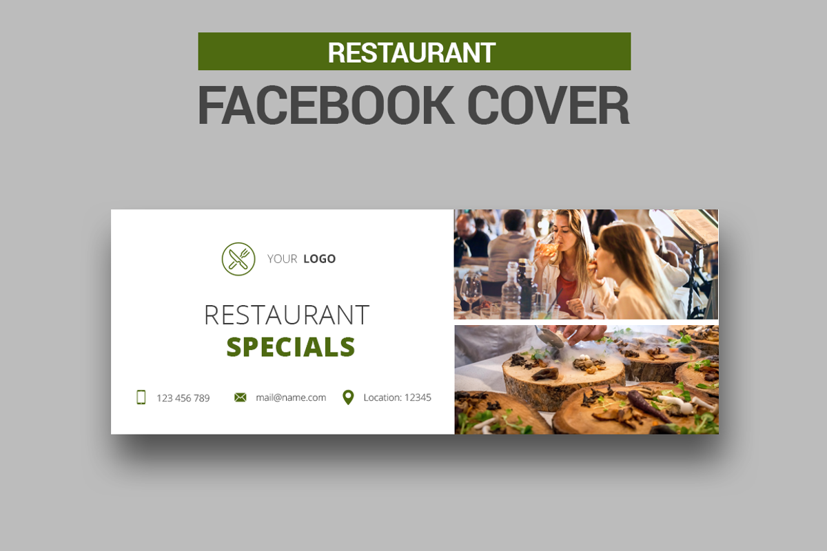 Restaurant Facebook Cover - SK, a Social Media Template by UNIK Agency