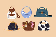Fashion women's bags set, pattern, an Object Illustration by PaperTrident (Thumbnail 3 of 4)
