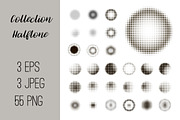 №31 Set of abstract halftone isolate, a Texture Graphic by Rasveta (Thumbnail 1 of 3)