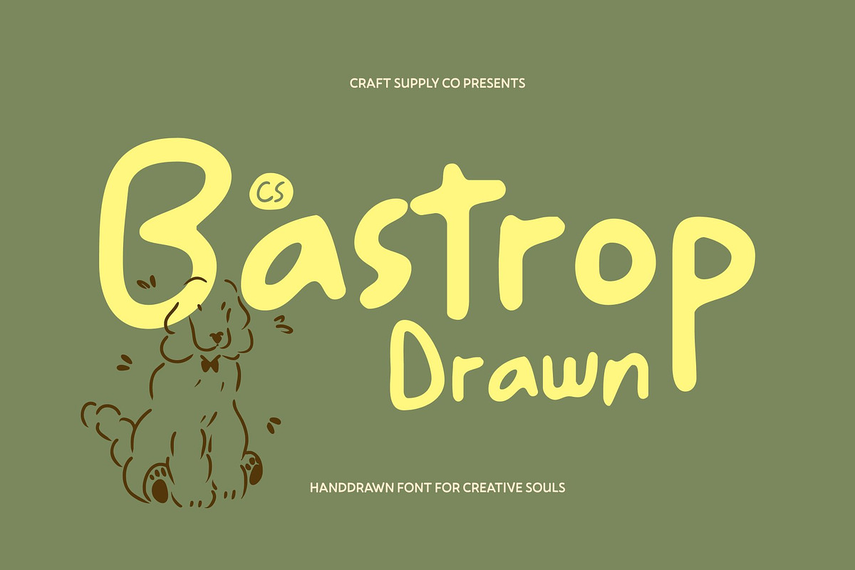 CS Bastrop Drawn, a Handwritten Font by Craft Supply Co. (Photo 1 of 8)