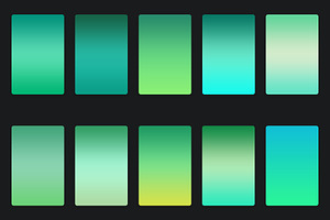 Myrtle Green Gradients