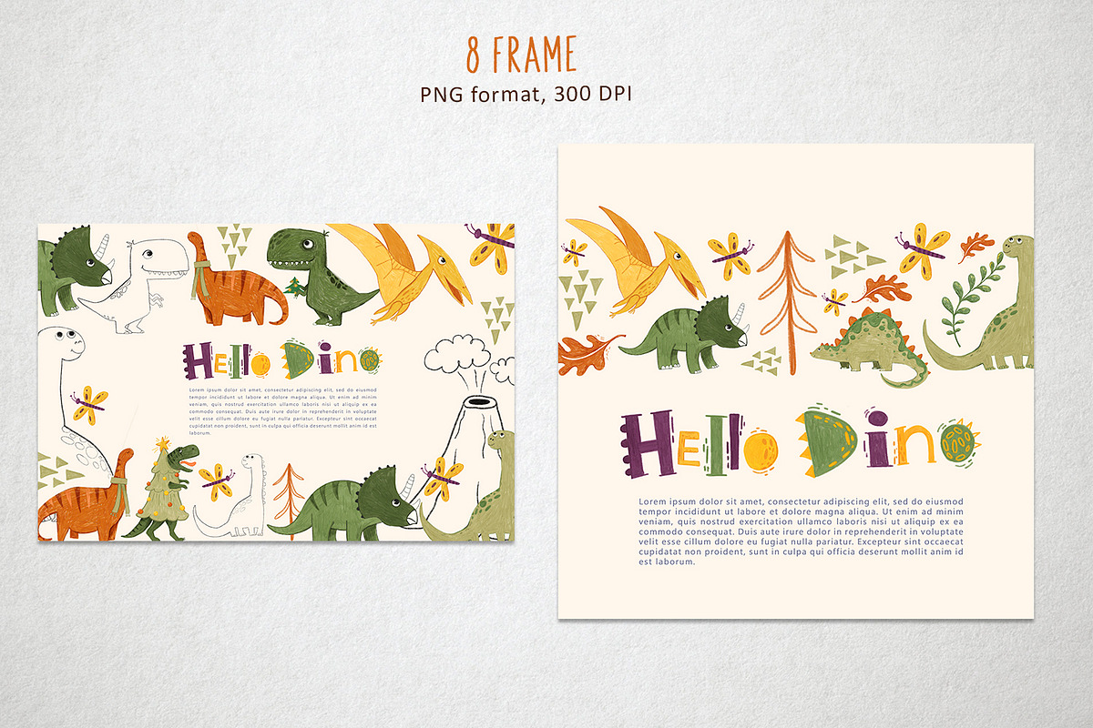 Hello Dino, an Animal Illustration by annasokol_ (Photo 5 of 9)
