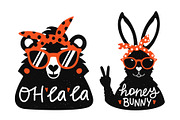 bears and rabbits 4 posters, an Animal Illustration by JULYMILKS (Thumbnail 2 of 2)