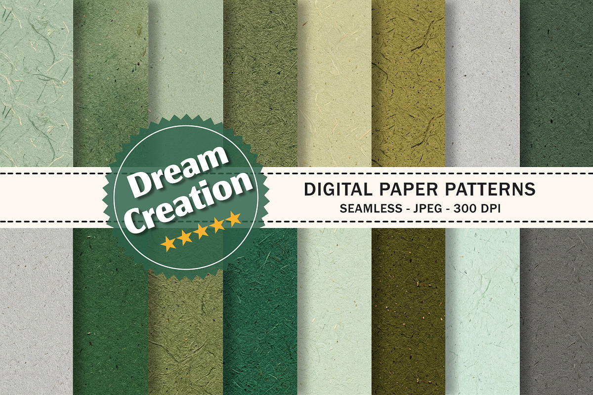 Green Handmade Paper Texture, a Texture Graphic by Dream Creation (Photo 1 of 6)