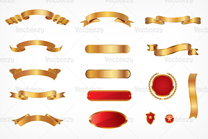 Gold Banner Vectors
