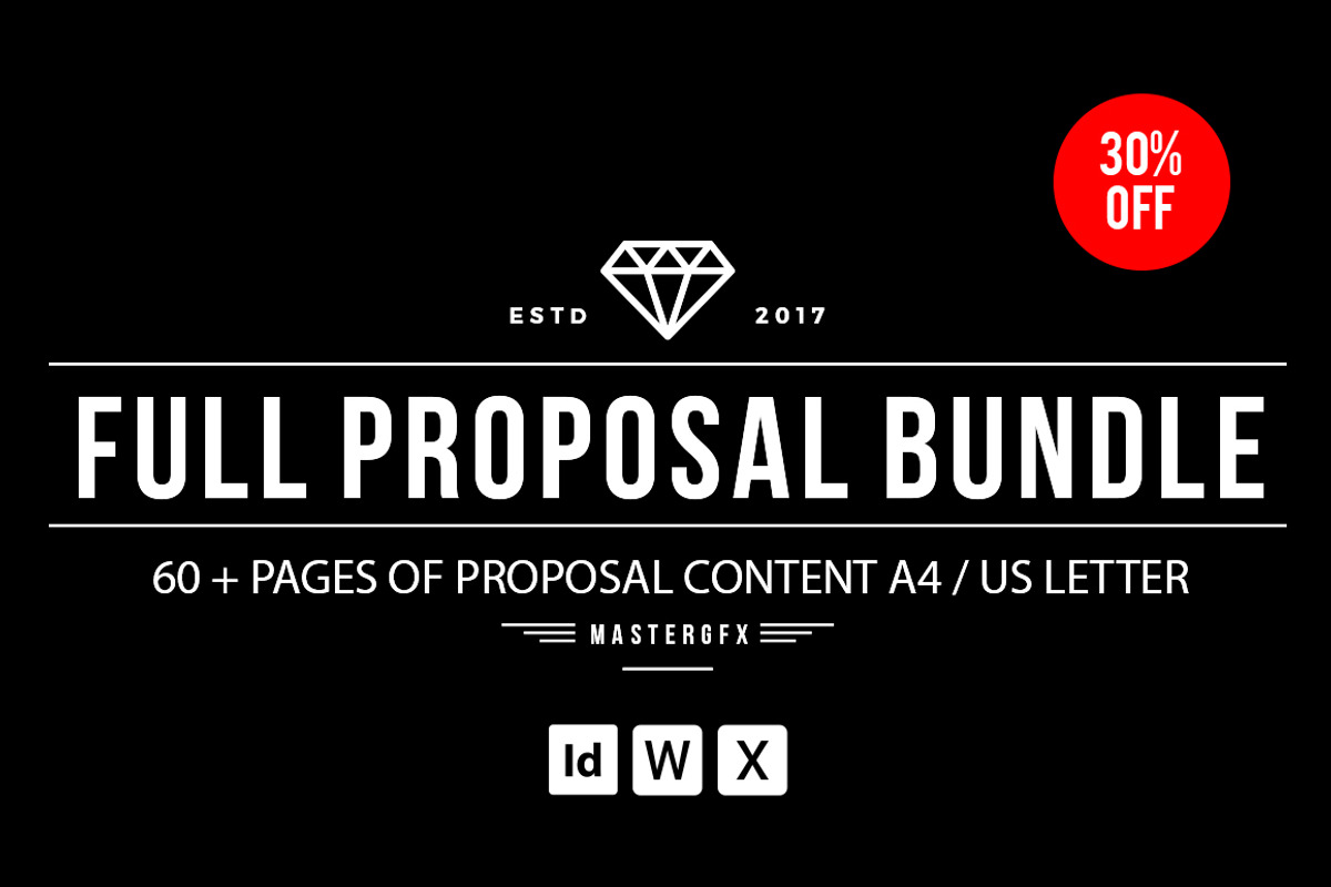60+ Pages Bundle Proposal Pack -30%, a Stationery Template by Mastergfx (Photo 1 of 56)