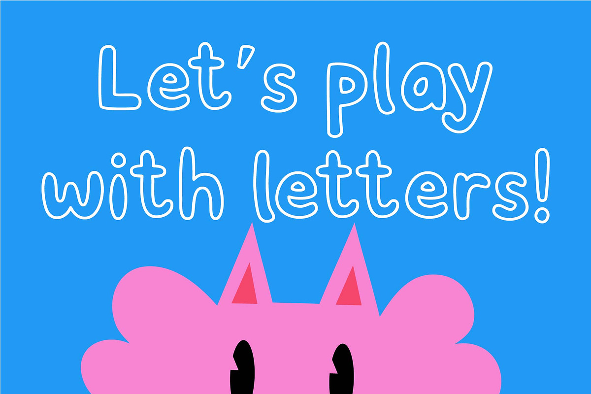 Plumsy – Outline Handwriting Font, a Handwritten Font by Huge Dream Studio (Photo 2 of 8)