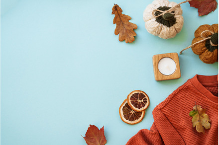 Fall background. Cozy autumn on, an Arts & Entertainment Photo by Nadia-nb