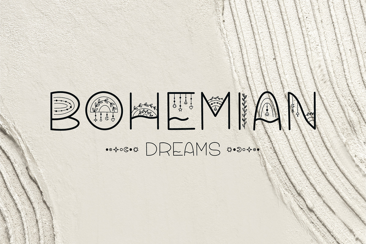Boho Flow font and symbols, a Sans Serif Font by DearLetters (Photo 9 of 11)