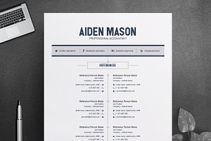 2 Pages Creative Resume Template