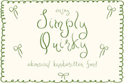 Simply Quirky Casual Handdrawn Font, a Handwritten Font by Amalia Calligraphy (Thumbnail 1 of 8)