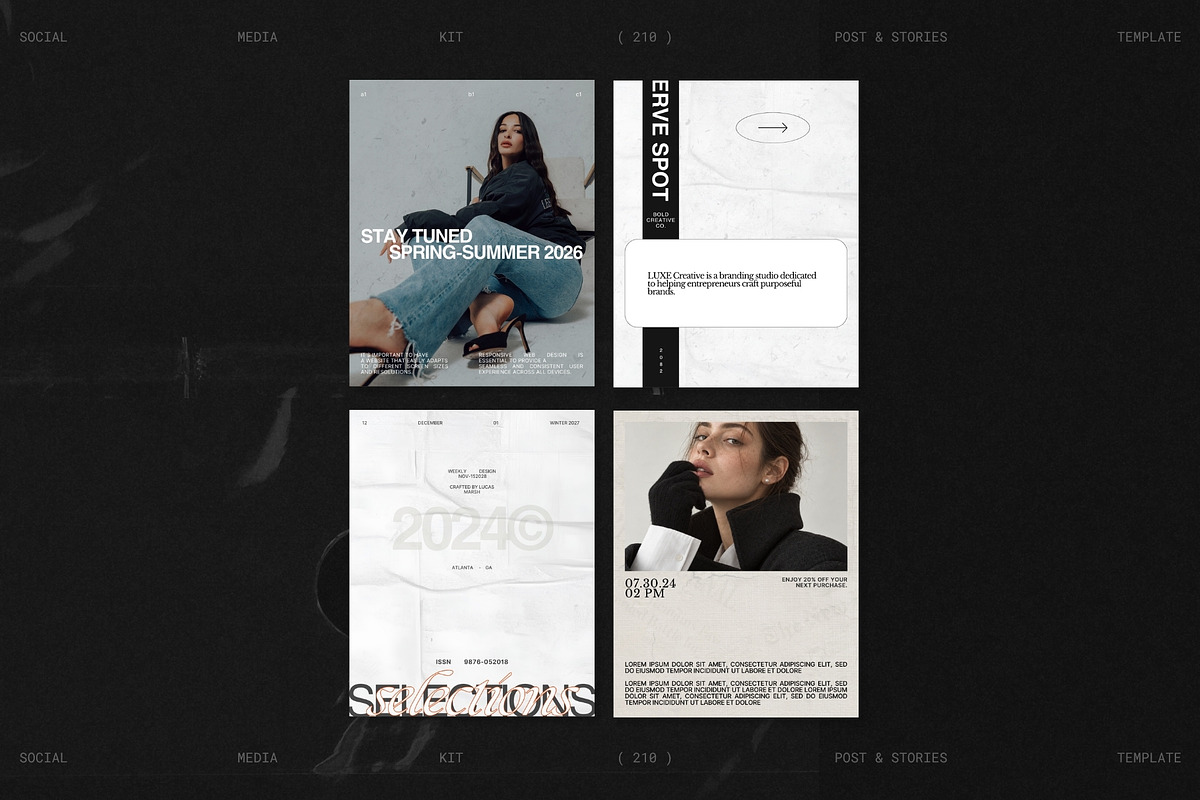 OREN | Social Media Kit Bundle, a Social Media Template by Prapti Design (Photo 3 of 10)