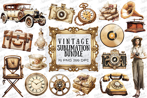 Vintage Clipart Set