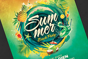 Summer Flyer Template, a Flyer Template by Tarommir (Thumbnail 4 of 4)