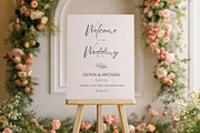 Elegant 16x20 Wedding Welcome Sign, a Product Mockup by MockupWizard (Thumbnail 5 of 5)