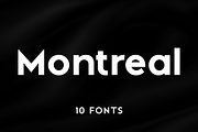 Montreal – Geometric Font Family, a Sans Serif Font by Umitype (Thumbnail 1 of 7)