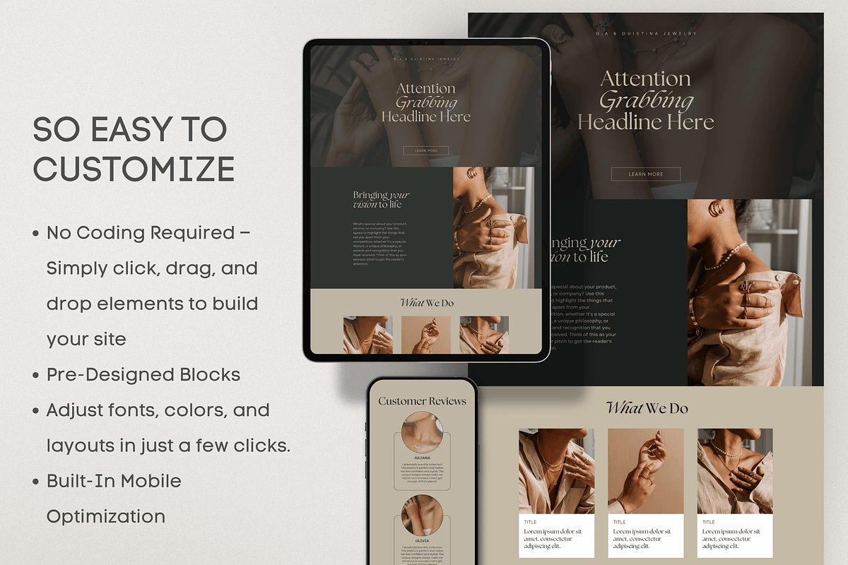 Canva Website Template, a Websites & App Template by Asha Glenn Design Studio (Photo 6 of 9)