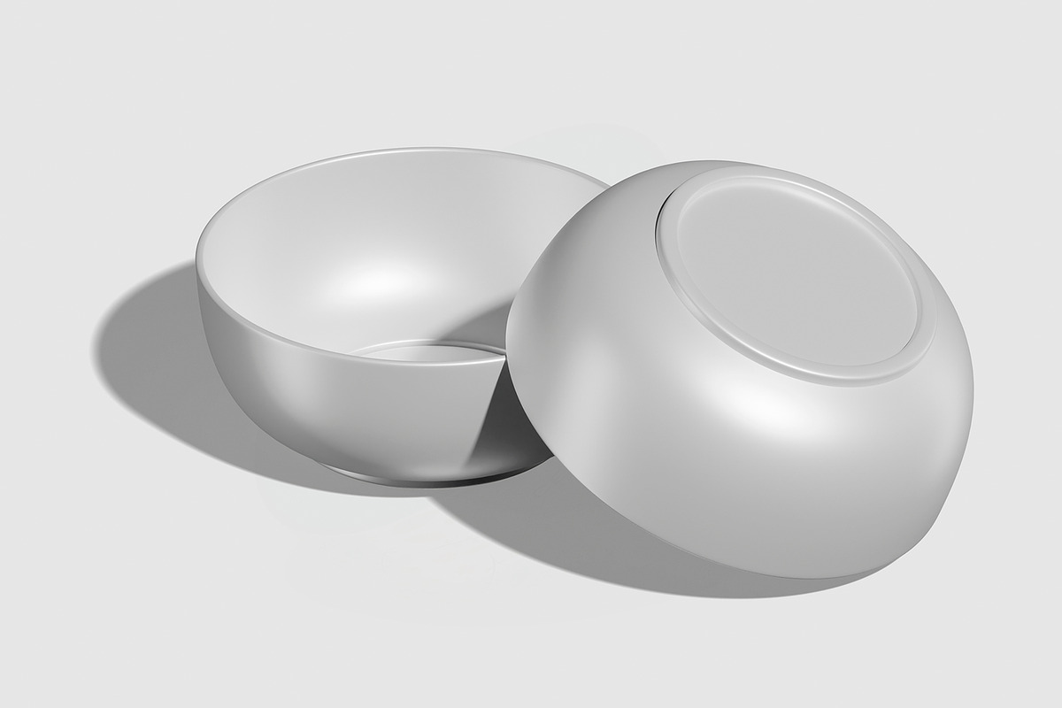 Round Ceramic Bowl Mockup, a Packaging Mockup by Permadi Creative (Photo 3 of 5)