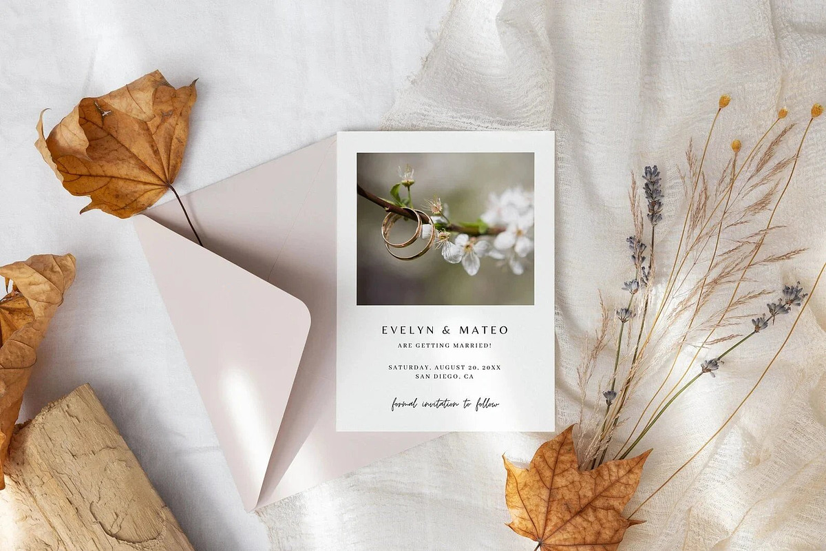 Photo Save the Date Invite, an Invitation Template by LucaTheme (Photo 4 of 6)