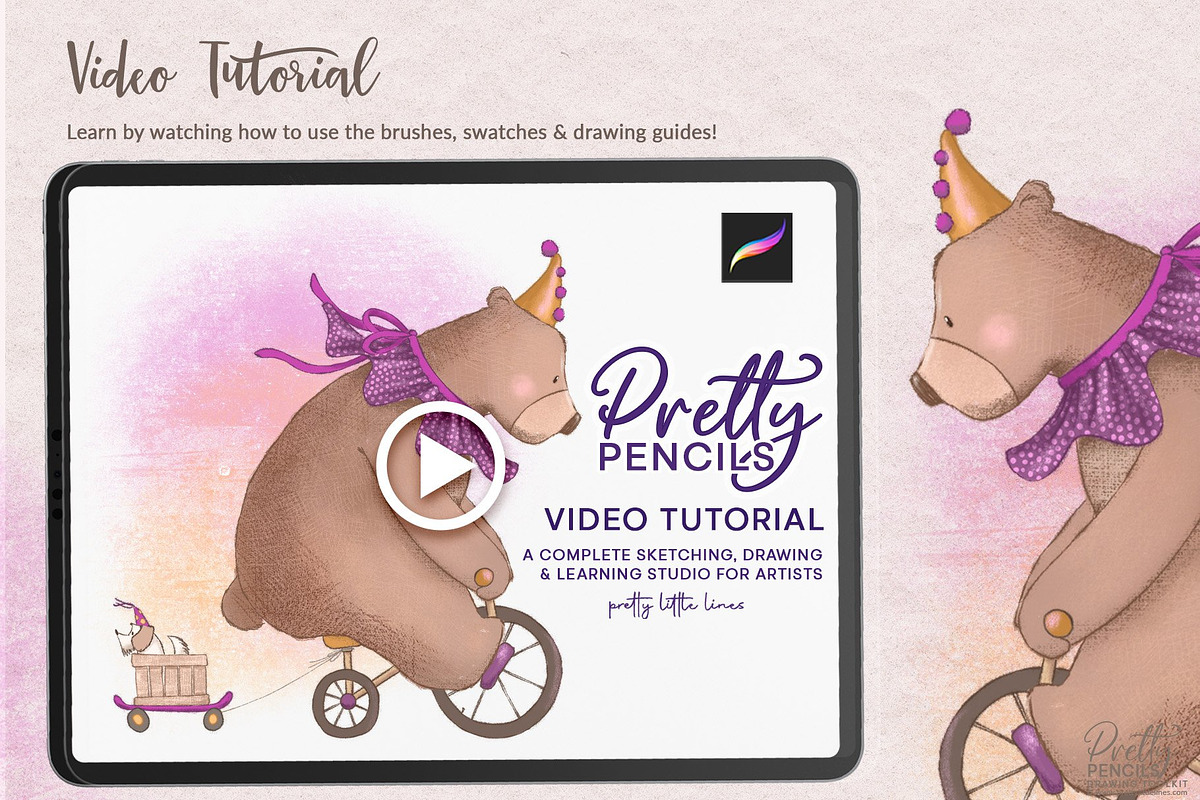 Drawing & Sketching Toolkit, a Brush Add-On by Pretty Little Lines (Photo 17 of 19)