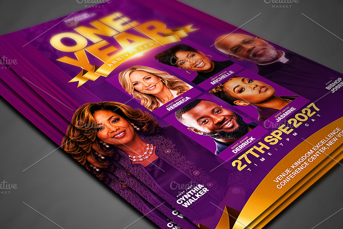 Church Anniversary Flyer Template, a Social Media Template by church flyer templates (Photo 4 of 8)