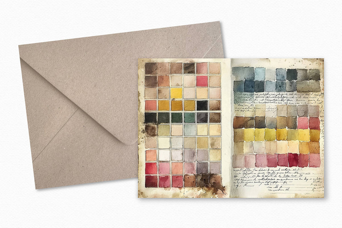 Vintage Palette Ledgers, a Decorative Illustration by rileyBgraphics (Photo 3 of 5)