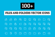 100+ Files and Folders Icon, an Outline Icon by Creative Stall (Thumbnail 1 of 2)