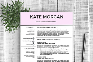 Resume Template Kate