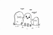 Spooky Halloween Clipart Bundle, an Illustration by yasushie (Thumbnail 18 of 26)