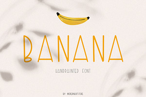 BANANA - Handwritten Font