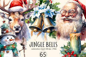 Jingle bells , Christmas  clipart.