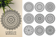 300 Vector Mandala Ornaments, a Decorative Illustration by pixaroma (Thumbnail 13 of 49)