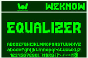 Equalizer font, a Font by weknow (Thumbnail 1 of 8)