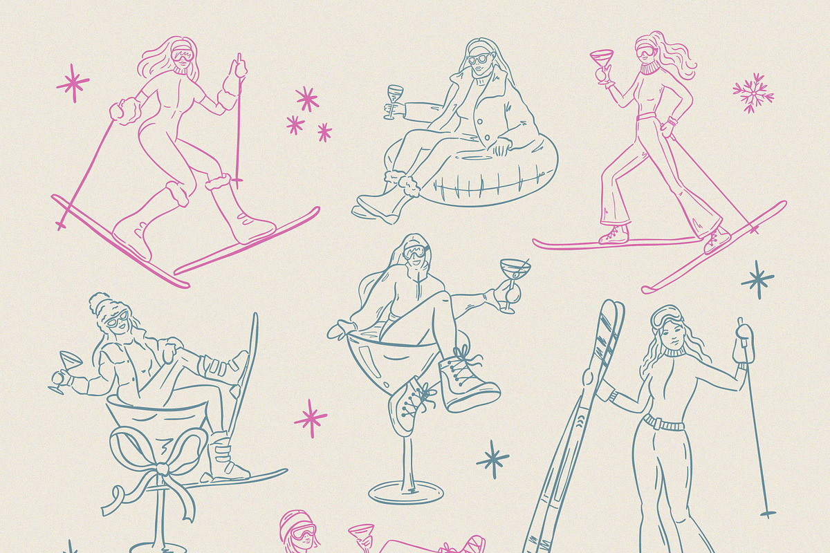 It’s Ski Time Hand Drawn Clipart, an Object Graphic by AnnArt (Photo 6 of 11)
